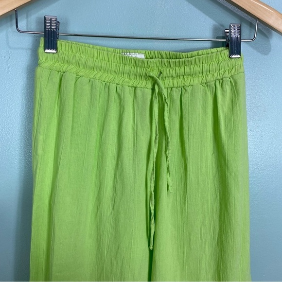 Tach Clothing Green Bell Wide Leg Flare Pants‎ Sz Small - Picture 2 of 9